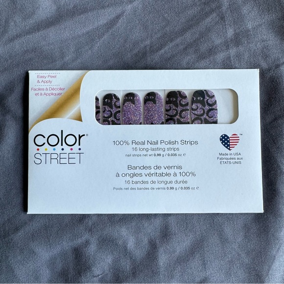 *Retired* Color Street: Cat’s All Folks | Halloween Purple Glitter Black Sparkle - Picture 3 of 13